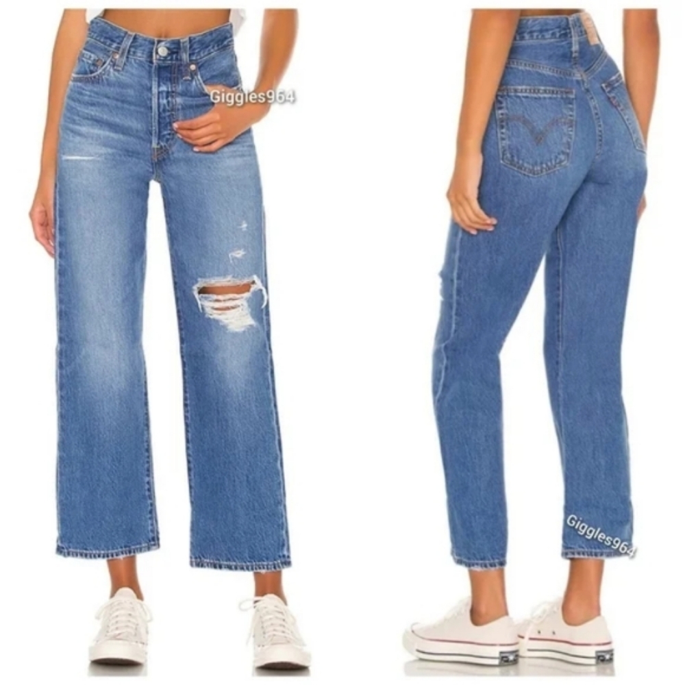 Levi's Ribcage Straight Leg Jeans Noe High